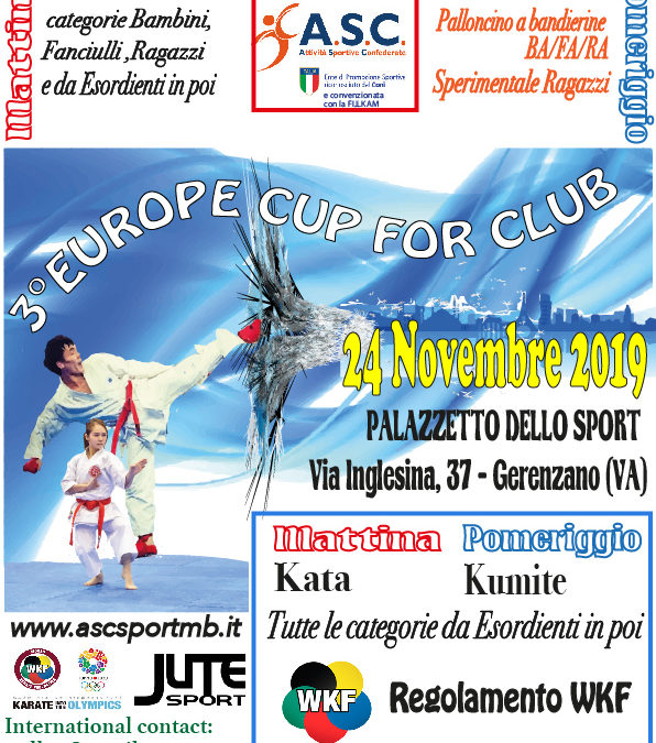 3° EUROPA CUP FOR CLUB 2019